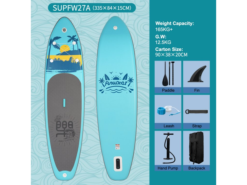 FunWater nafukovací paddleboard BluePalm 3